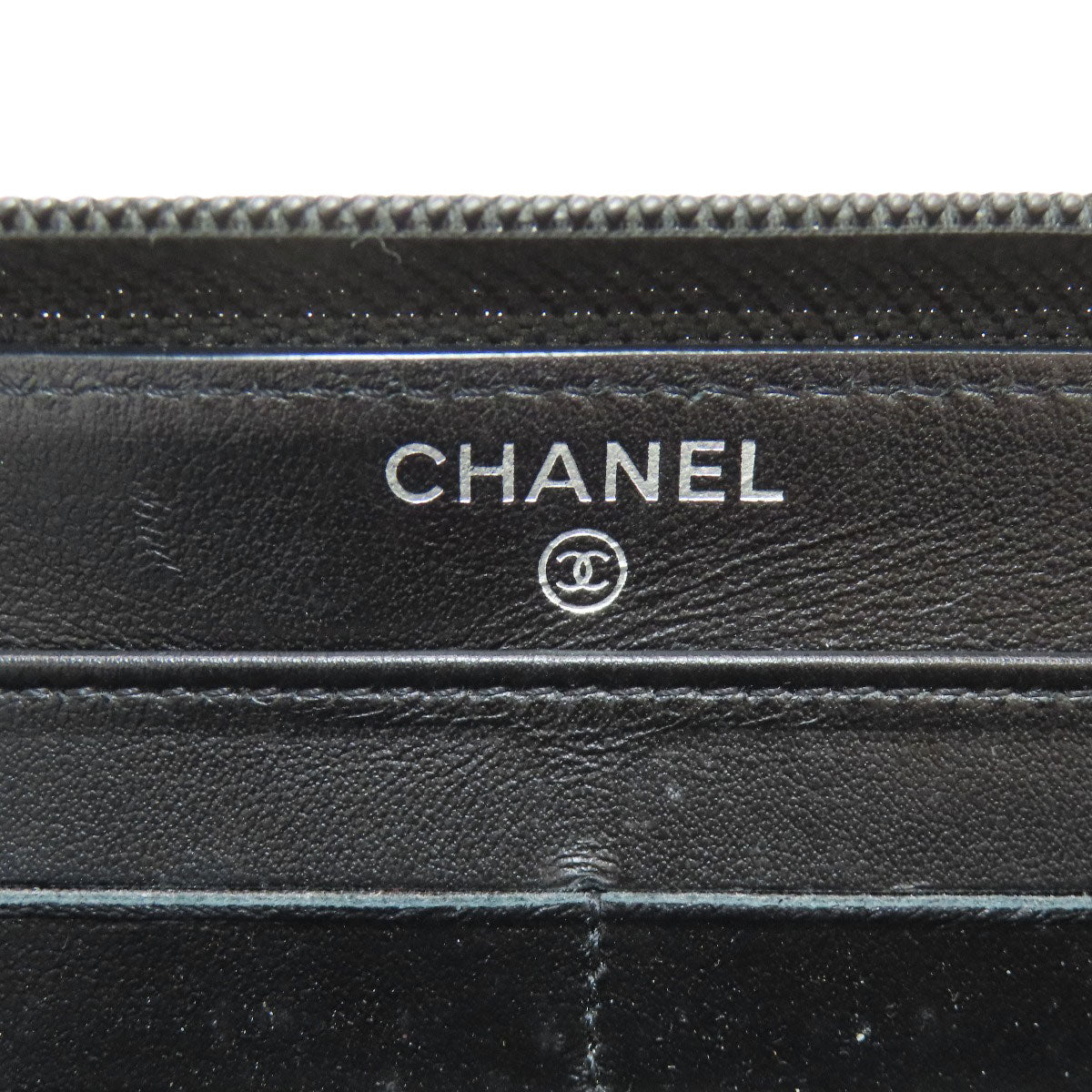 CHANEL シャネル ココマーク シルバー金具 長財布（小銭入れあり） グレインド カーフスキン レディース 中古