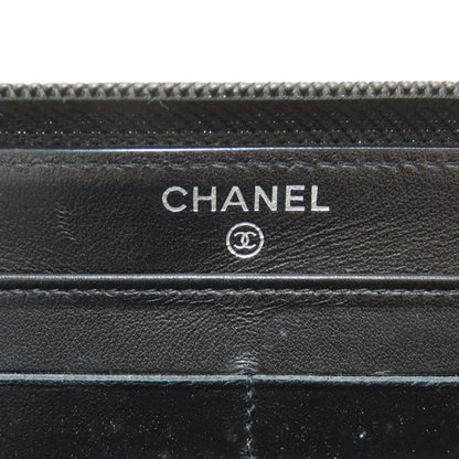 CHANEL シャネル ココマーク シルバー金具 長財布（小銭入れあり） グレインド カーフスキン レディース 中古