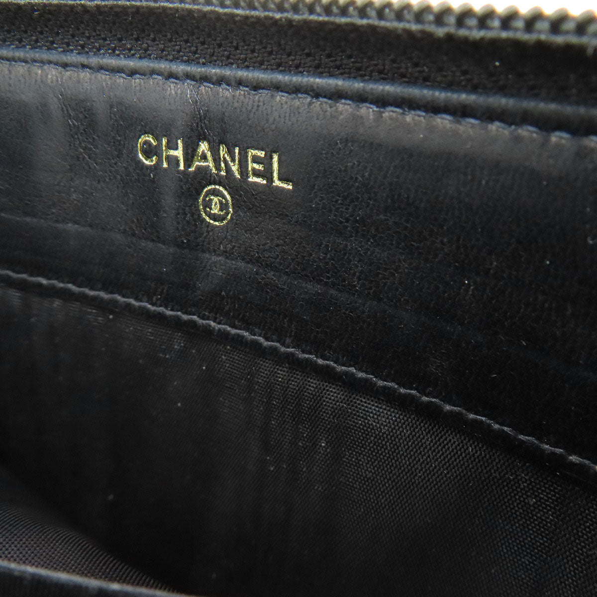 CHANEL シャネル ココマーク ゴールド金具 長財布（小銭入れあり） グレインド カーフスキン レディース 中古