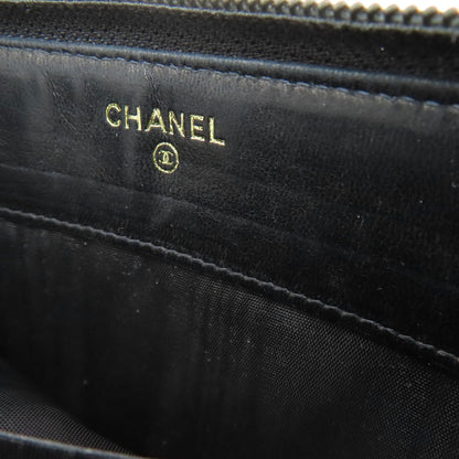 CHANEL シャネル ココマーク ゴールド金具 長財布（小銭入れあり） グレインド カーフスキン レディース 中古