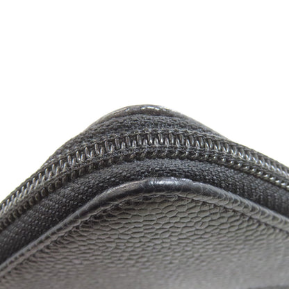 CHANEL シャネル ココマーク ゴールド金具 長財布（小銭入れあり） グレインド カーフスキン レディース 中古