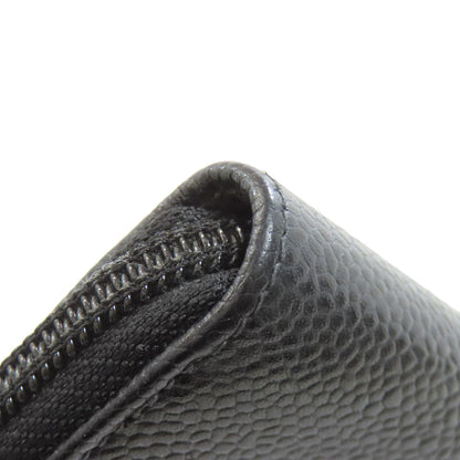 CHANEL シャネル ココマーク ゴールド金具 長財布（小銭入れあり） グレインド カーフスキン レディース 中古