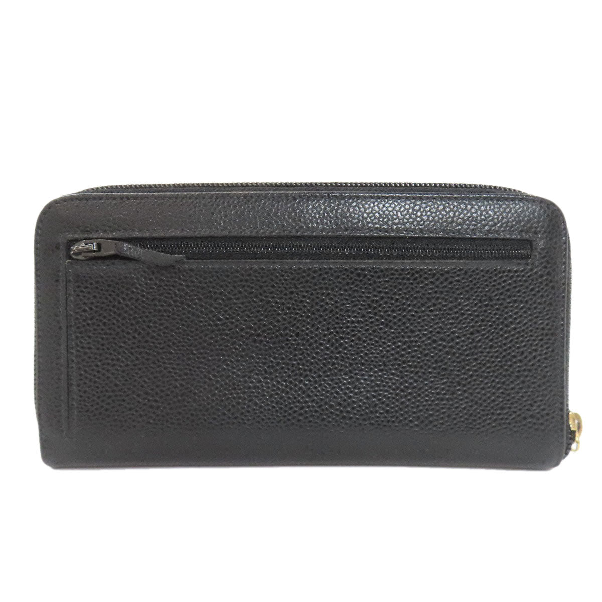 CHANEL シャネル ココマーク ゴールド金具 長財布（小銭入れあり） グレインド カーフスキン レディース 中古