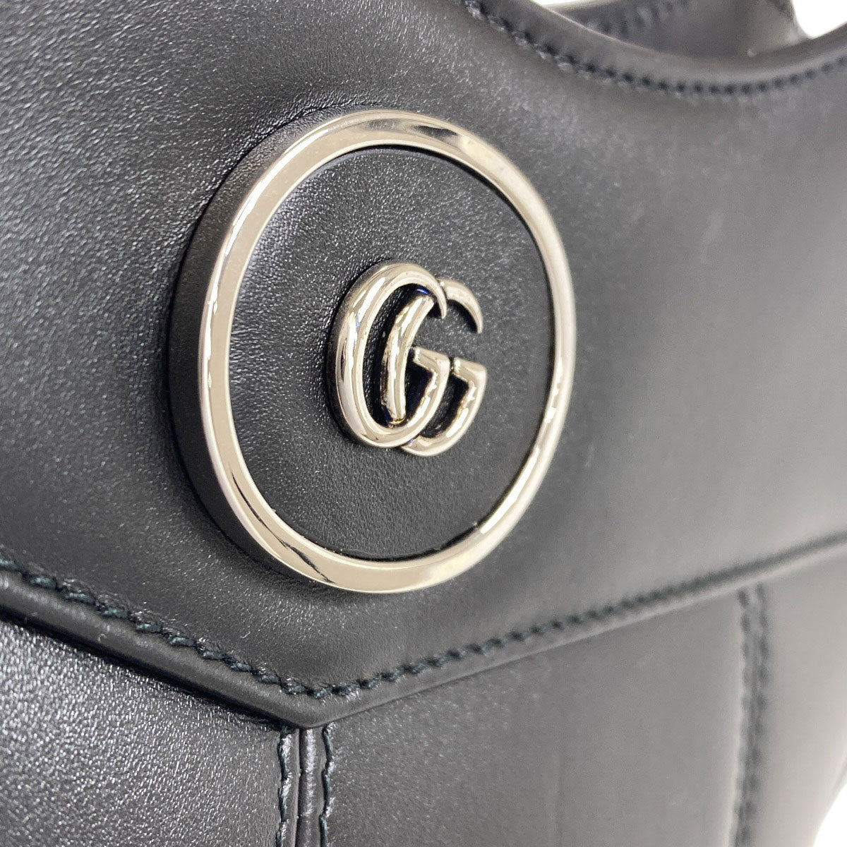 GUCCI グッチ 745911 プチGG 2WAY トートバッグ カーフ レディース 中古