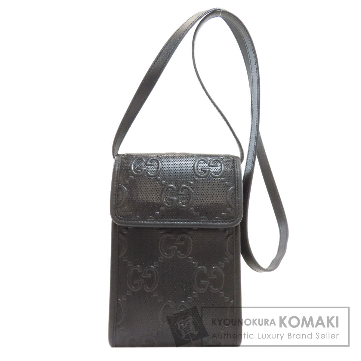 GUCCI グッチ 625571 GGエンボス ミニバッグ ショルダーバッグ カーフ メンズ 中古