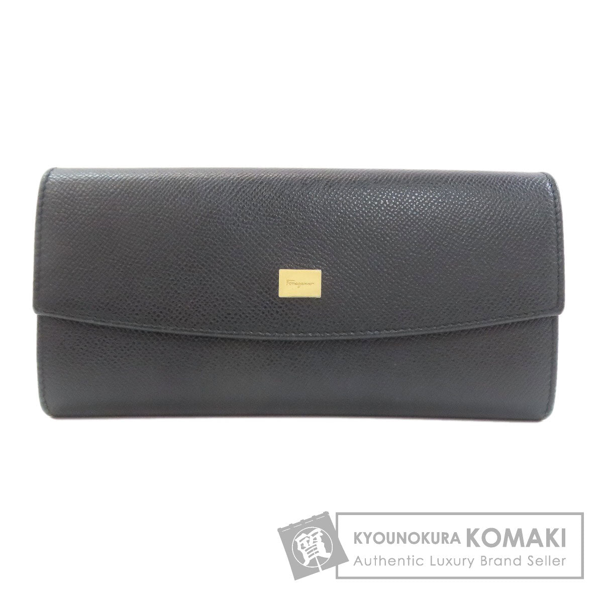 Salvatore Ferragamo サルヴァトーレフェラガモ ロゴ 長財布（小銭入れあり） レザー レディース 中古