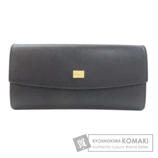 Salvatore Ferragamo サルヴァトーレフェラガモ ロゴ 長財布（小銭入れあり） レザー レディース 中古