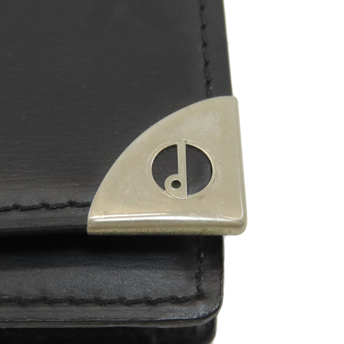 Dunhill ダンヒル ロゴ カードケース カーフ レディース 中古