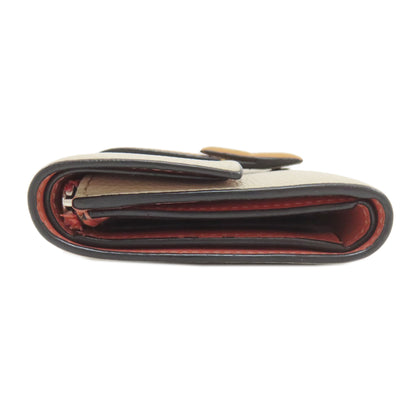LOEWE ロエベ バーティカル ウォレット スモール 二つ折り財布（小銭入れあり） カーフ レディース 中古