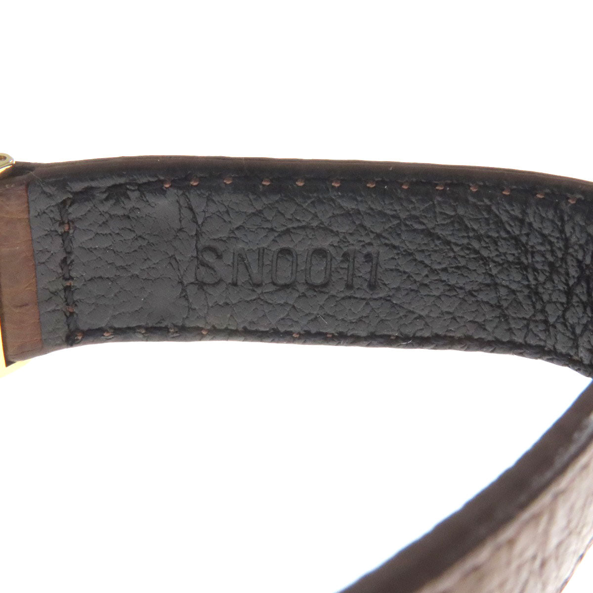 LOUIS VUITTON ルイヴィトン SN0011 グッドラック ブレスレット オーストリッチ レディース 中古