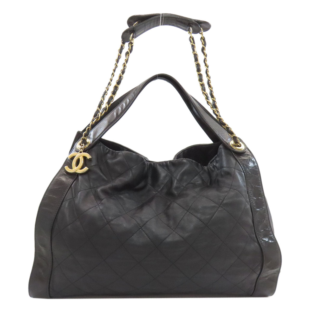 CHANEL シャネル マトラッセ ココマーク ゴールド金具 2WAY ショルダーバッグ カーフ レディース 中古