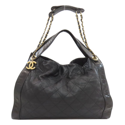 CHANEL シャネル マトラッセ ココマーク ゴールド金具 2WAY ショルダーバッグ カーフ レディース 中古