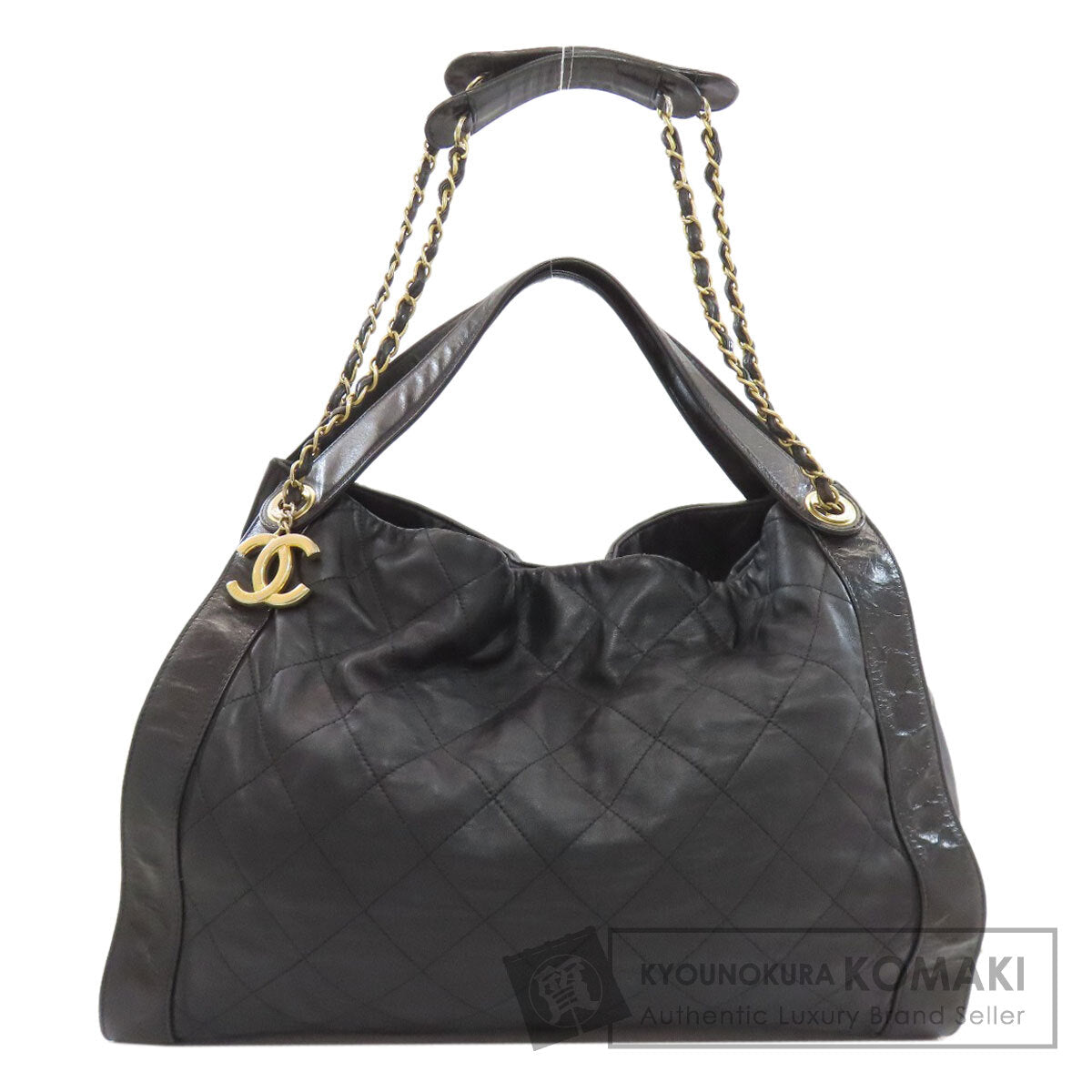 CHANEL シャネル マトラッセ ココマーク ゴールド金具 2WAY ショルダーバッグ カーフ レディース 中古