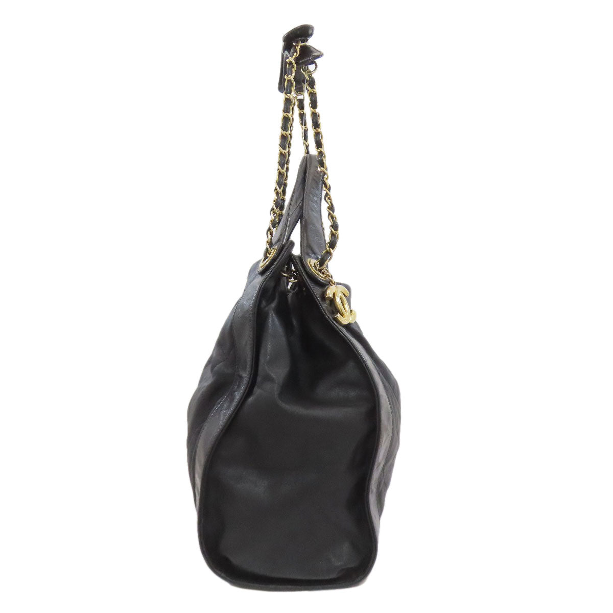 CHANEL シャネル マトラッセ ココマーク ゴールド金具 2WAY ショルダーバッグ カーフ レディース 中古