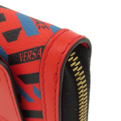 VERSACE ヴェルサーチ LA GRECA カードケース PVC レディース 中古