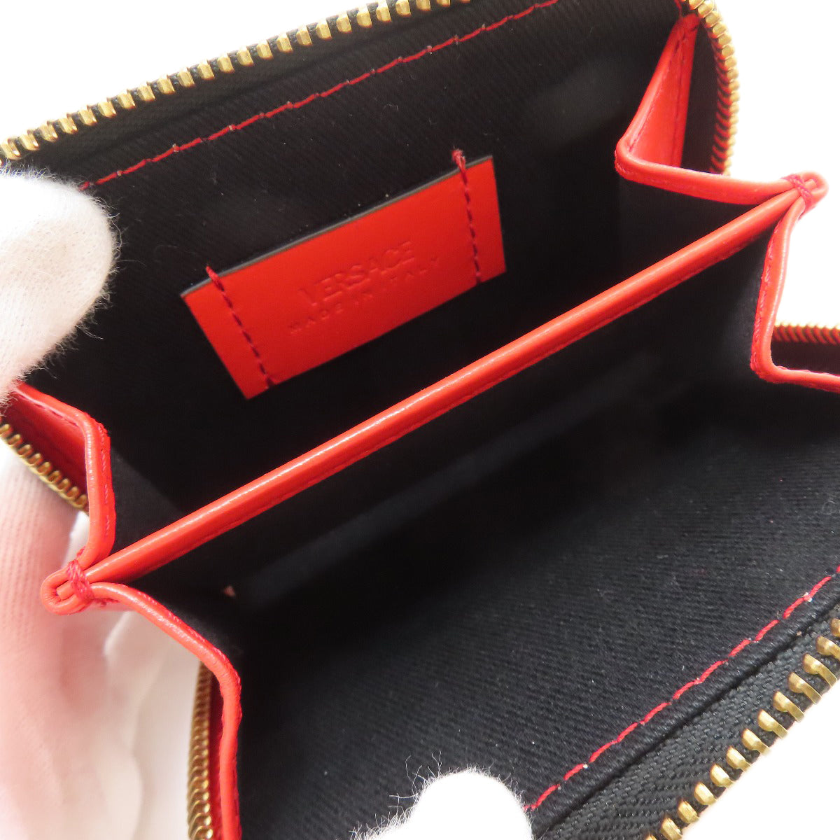 VERSACE ヴェルサーチ LA GRECA カードケース PVC レディース 中古