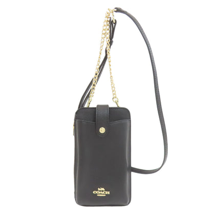 COACH コーチ C6884 ノース/サウス フォーン クロスボディ ミニバッグ ショルダーバッグ レザー レディース 中古