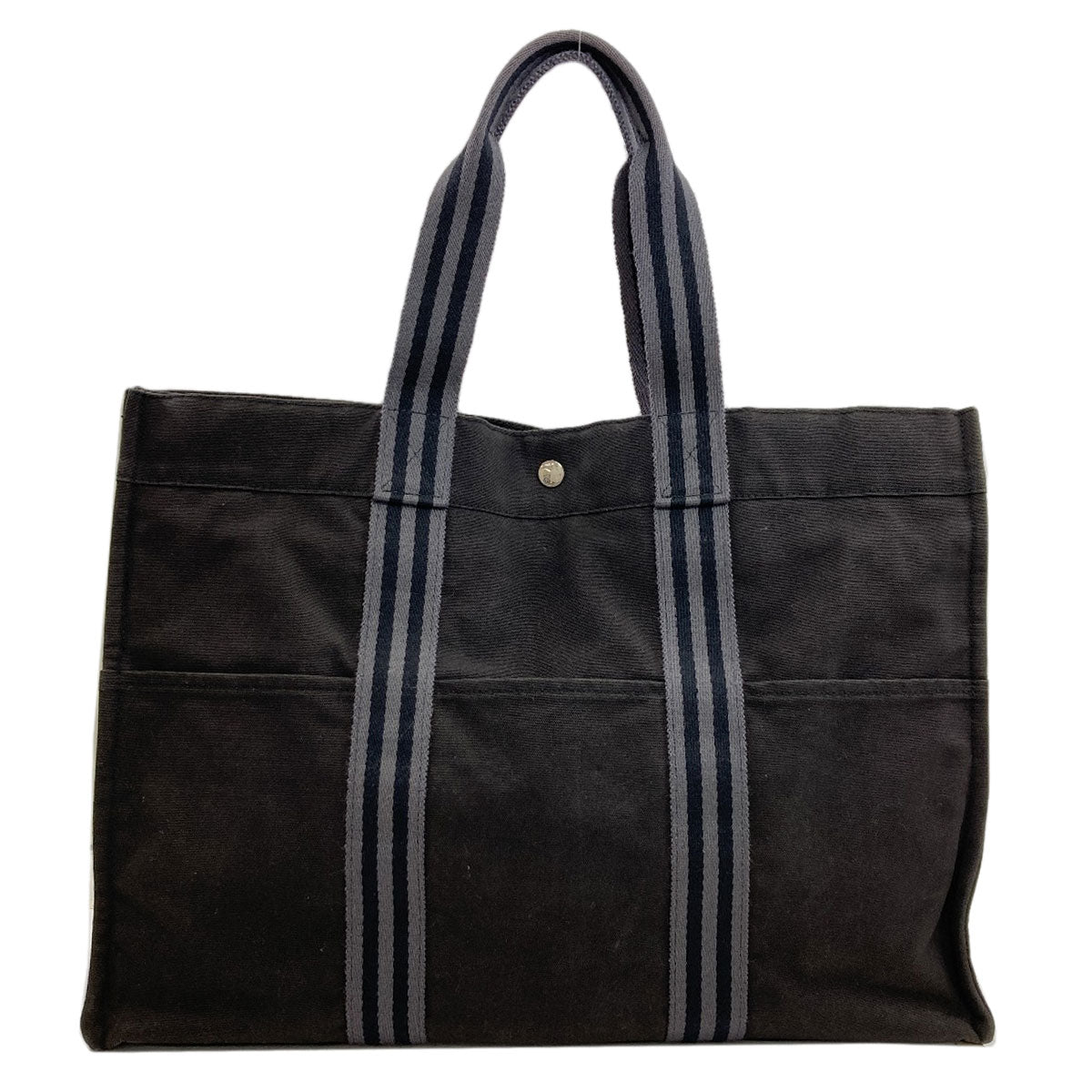 HERMES エルメス サックフールトゥMM トートバッグ キャンバス レディース 中古