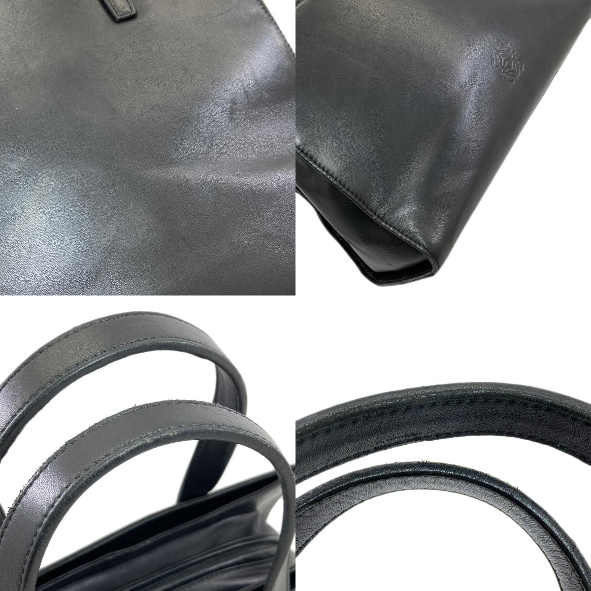 LOEWE ロエベ アナグラム 2WAY ハンドバッグ ラムスキン レディース 中古
