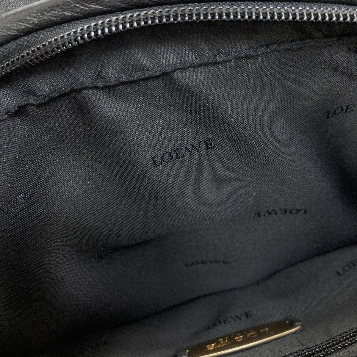 LOEWE ロエベ アナグラム 2WAY ハンドバッグ ラムスキン レディース 中古