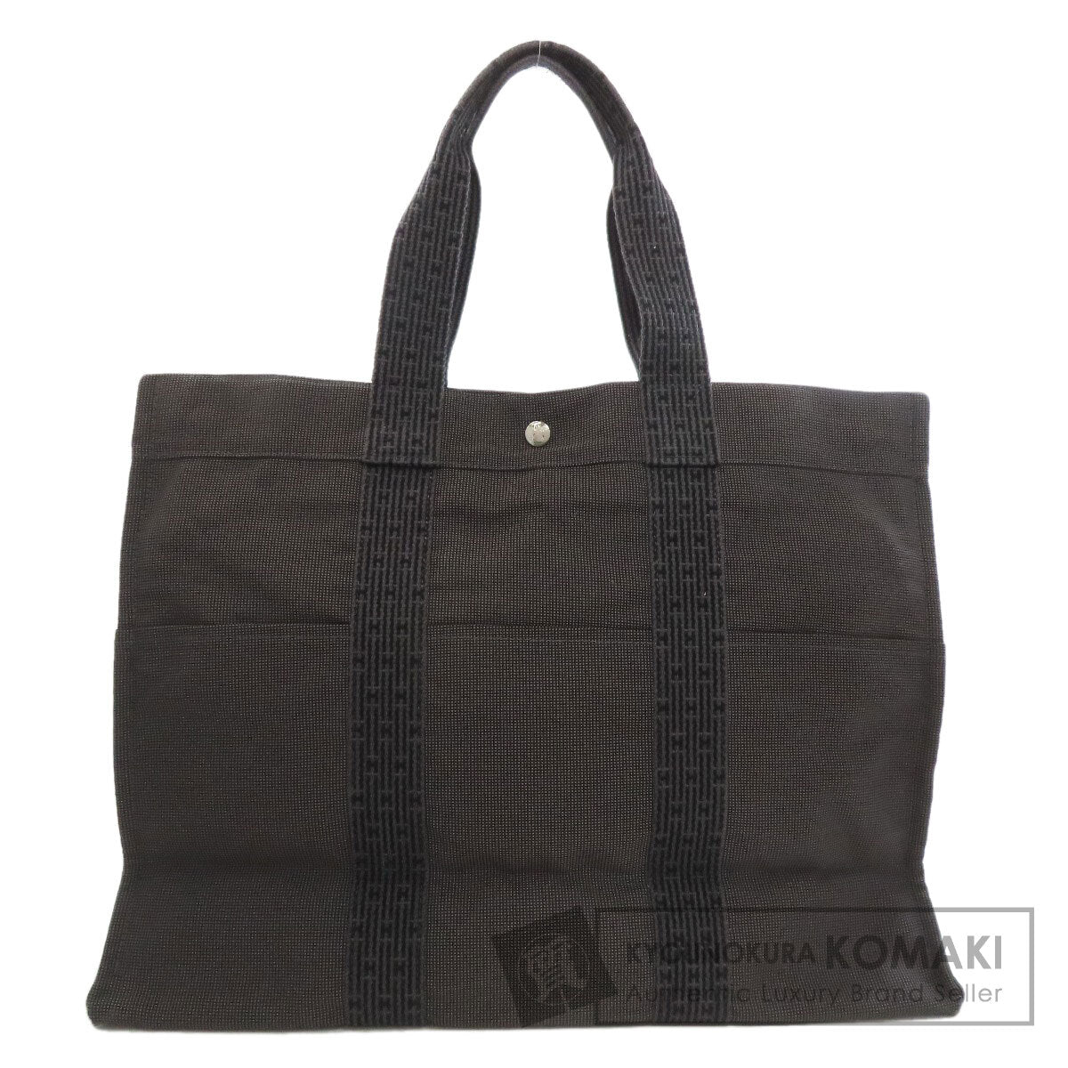 HERMES エルメス エールラインGM トートバッグ キャンバス レディース 中古