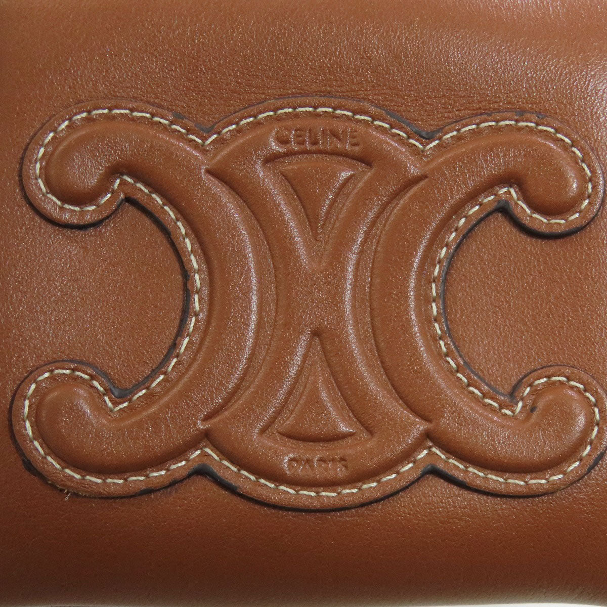 CELINE セリーヌ トリオンフ コインケース カーフ レディース 中古