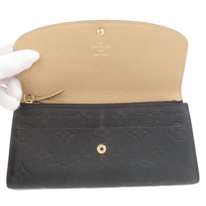 LOUIS VUITTON ルイヴィトン M62369 ポルトフォイユ・エミリー 長財布（小銭入れあり） アンプラント レディース 中古