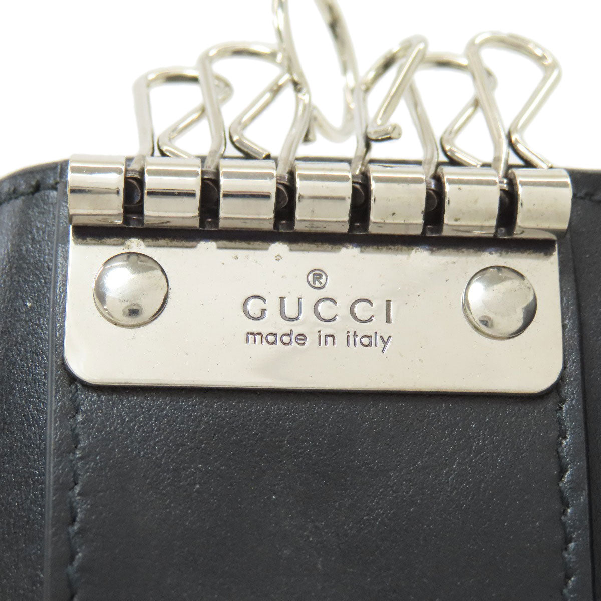 GUCCI グッチ 625565 GGエンボス キーケース レザー レディース 中古