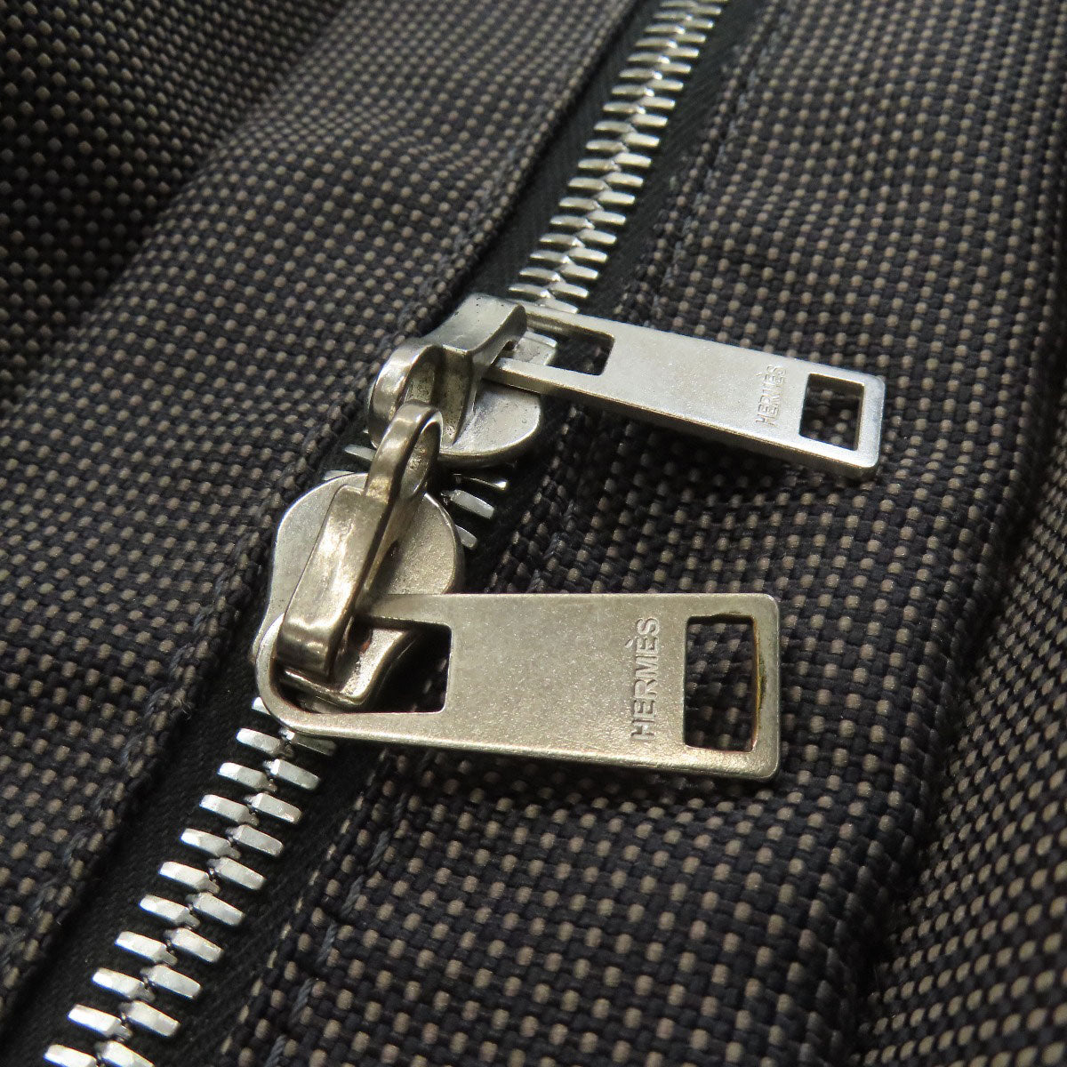 HERMES エルメス エールラインMM ハンドバッグ キャンバス レディース 中古