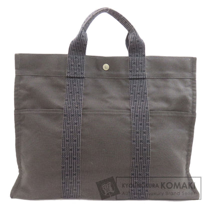 HERMES エルメス エールラインMM ハンドバッグ キャンバス レディース 中古