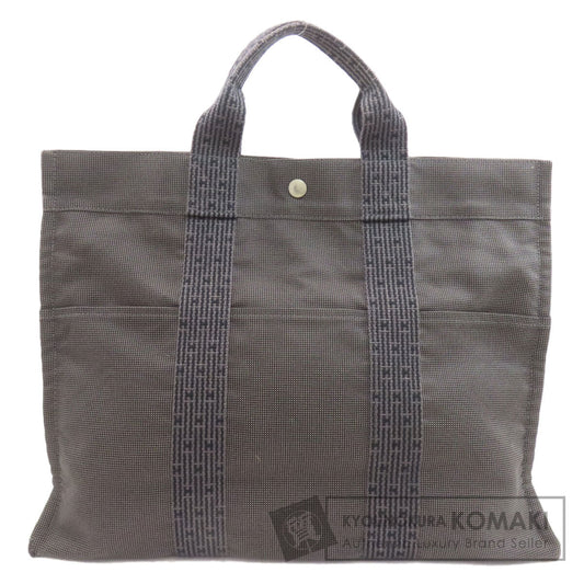 HERMES エルメス エールラインMM ハンドバッグ キャンバス レディース 中古