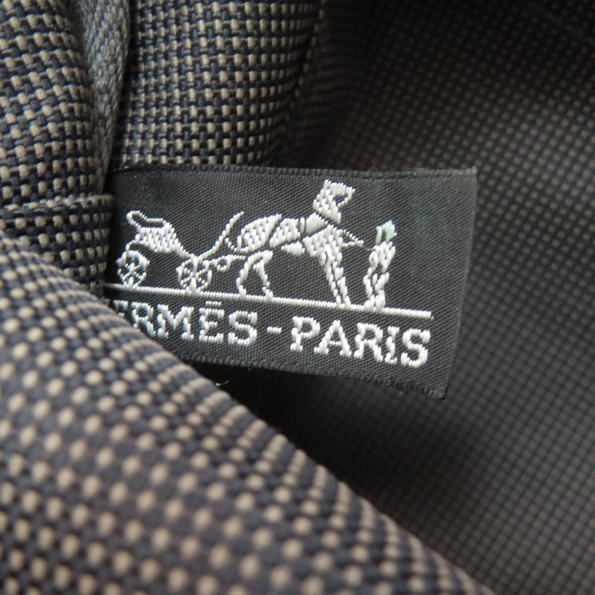 HERMES エルメス エールラインMM ハンドバッグ キャンバス レディース 中古