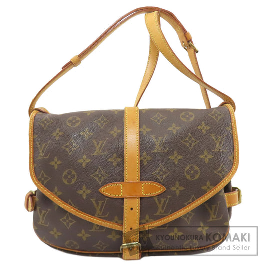 LOUIS VUITTON ルイヴィトン M40710 ソミュールMM ショルダーバッグ モノグラムキャンバス レディース 中古