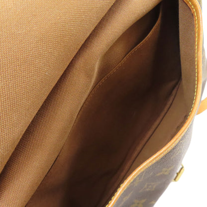 LOUIS VUITTON ルイヴィトン M40710 ソミュールMM ショルダーバッグ モノグラムキャンバス レディース 中古