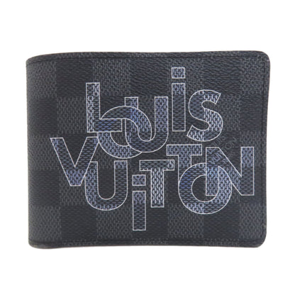 LOUIS VUITTON ルイヴィトン N60303 ポルトフォイユ・ミュルティプル 二つ折り財布（小銭入れなし） ダミエキャンバス メンズ 中古