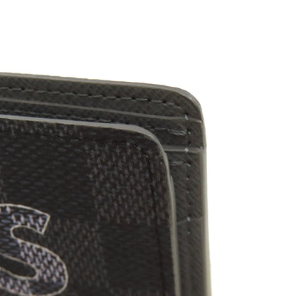 LOUIS VUITTON ルイヴィトン N60303 ポルトフォイユ・ミュルティプル 二つ折り財布（小銭入れなし） ダミエキャンバス メンズ 中古