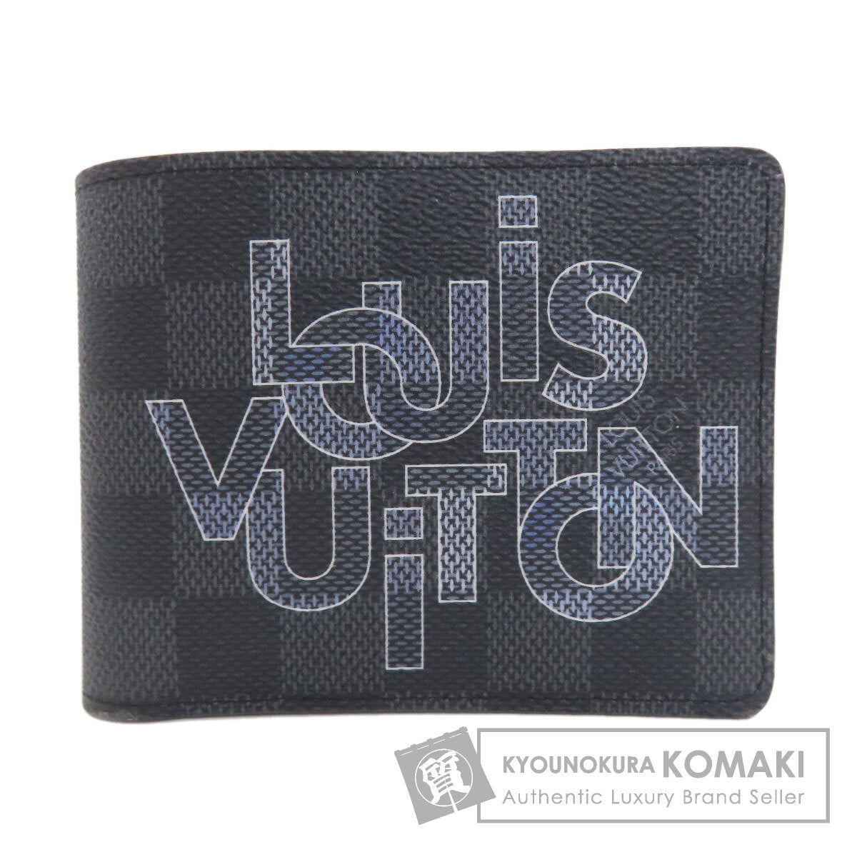 LOUIS VUITTON ルイヴィトン N60303 ポルトフォイユ・ミュルティプル 二つ折り財布（小銭入れなし） ダミエキャンバス メンズ 中古