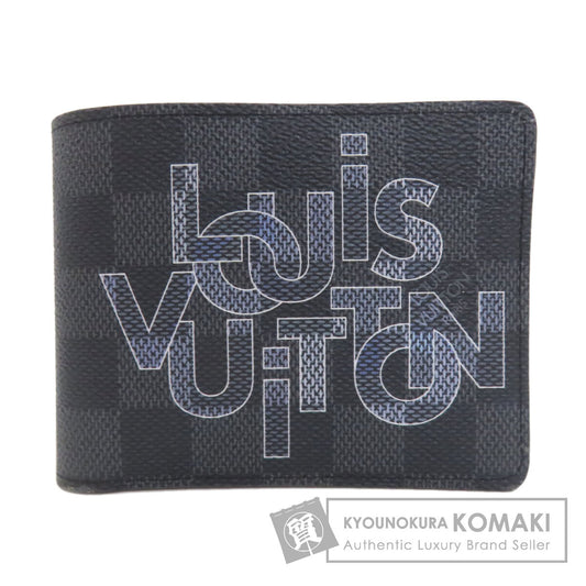 LOUIS VUITTON ルイヴィトン N60303 ポルトフォイユ・ミュルティプル 二つ折り財布（小銭入れなし） ダミエキャンバス メンズ 中古
