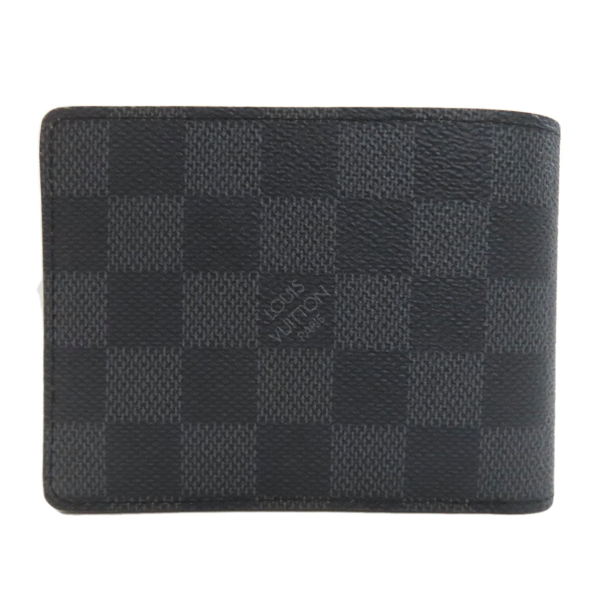LOUIS VUITTON ルイヴィトン N60303 ポルトフォイユ・ミュルティプル 二つ折り財布（小銭入れなし） ダミエキャンバス メンズ 中古
