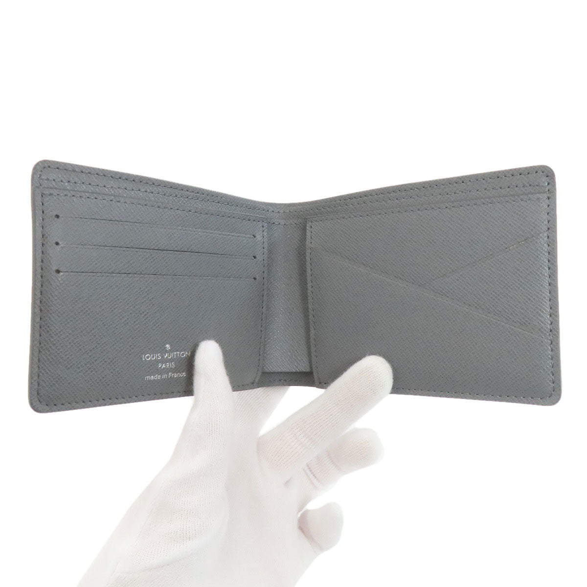 LOUIS VUITTON ルイヴィトン N60303 ポルトフォイユ・ミュルティプル 二つ折り財布（小銭入れなし） ダミエキャンバス メンズ 中古
