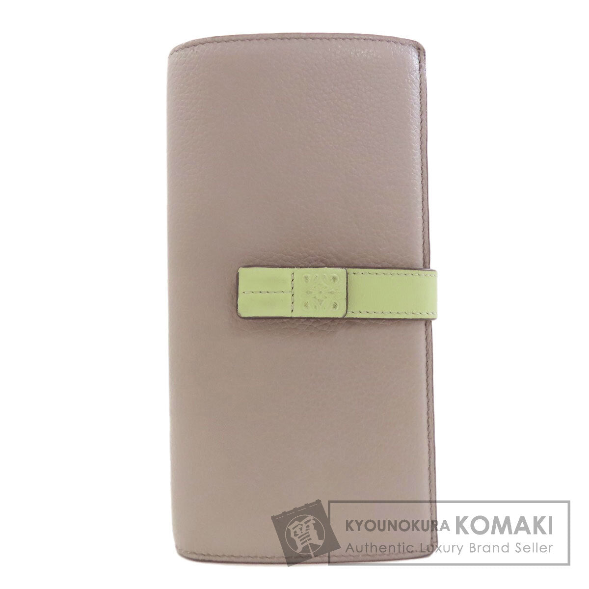 LOEWE ロエベ アナグラム ラージバーティカルウォレット 長財布（小銭入れあり） レザー レディース 中古