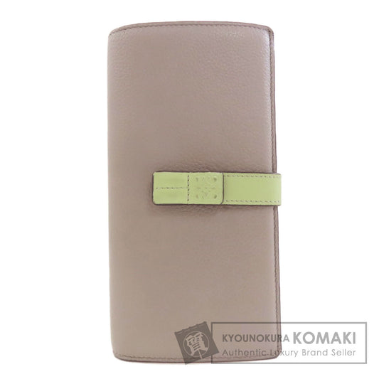 LOEWE ロエベ アナグラム ラージバーティカルウォレット 長財布（小銭入れあり） レザー レディース 中古