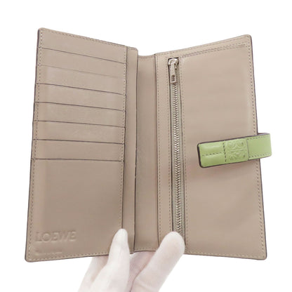 LOEWE ロエベ アナグラム ラージバーティカルウォレット 長財布（小銭入れあり） レザー レディース 中古