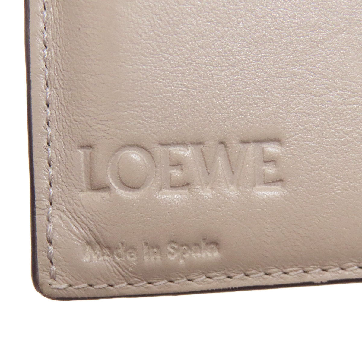 LOEWE ロエベ アナグラム ラージバーティカルウォレット 長財布（小銭入れあり） レザー レディース 中古