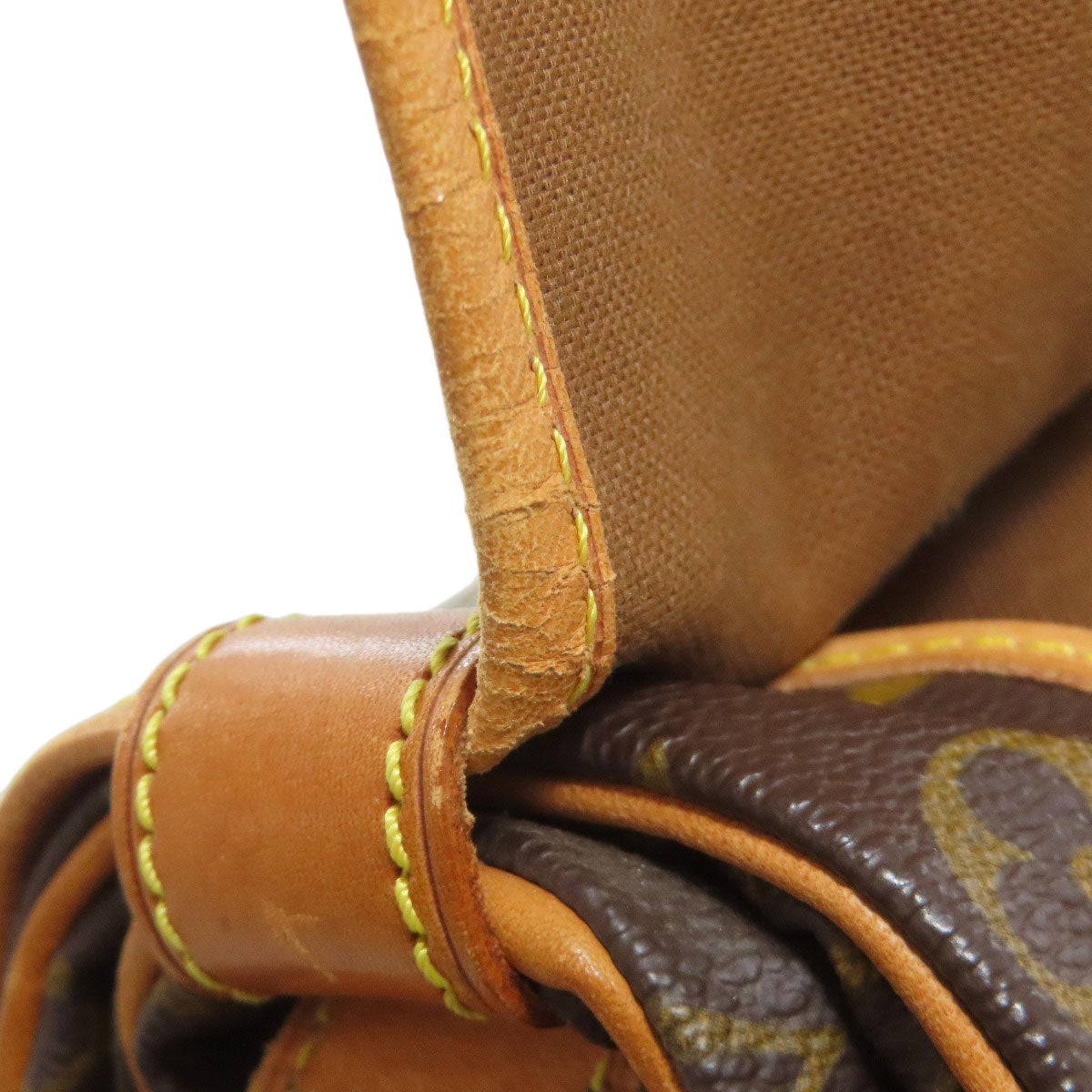 LOUIS VUITTON ルイヴィトン M40662 ソミュールGM ショルダーバッグ モノグラムキャンバス レディース 中古
