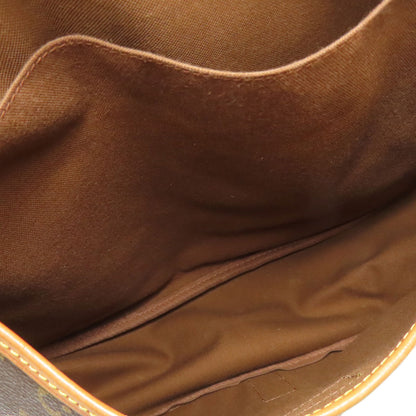 LOUIS VUITTON ルイヴィトン M40662 ソミュールGM ショルダーバッグ モノグラムキャンバス レディース 中古