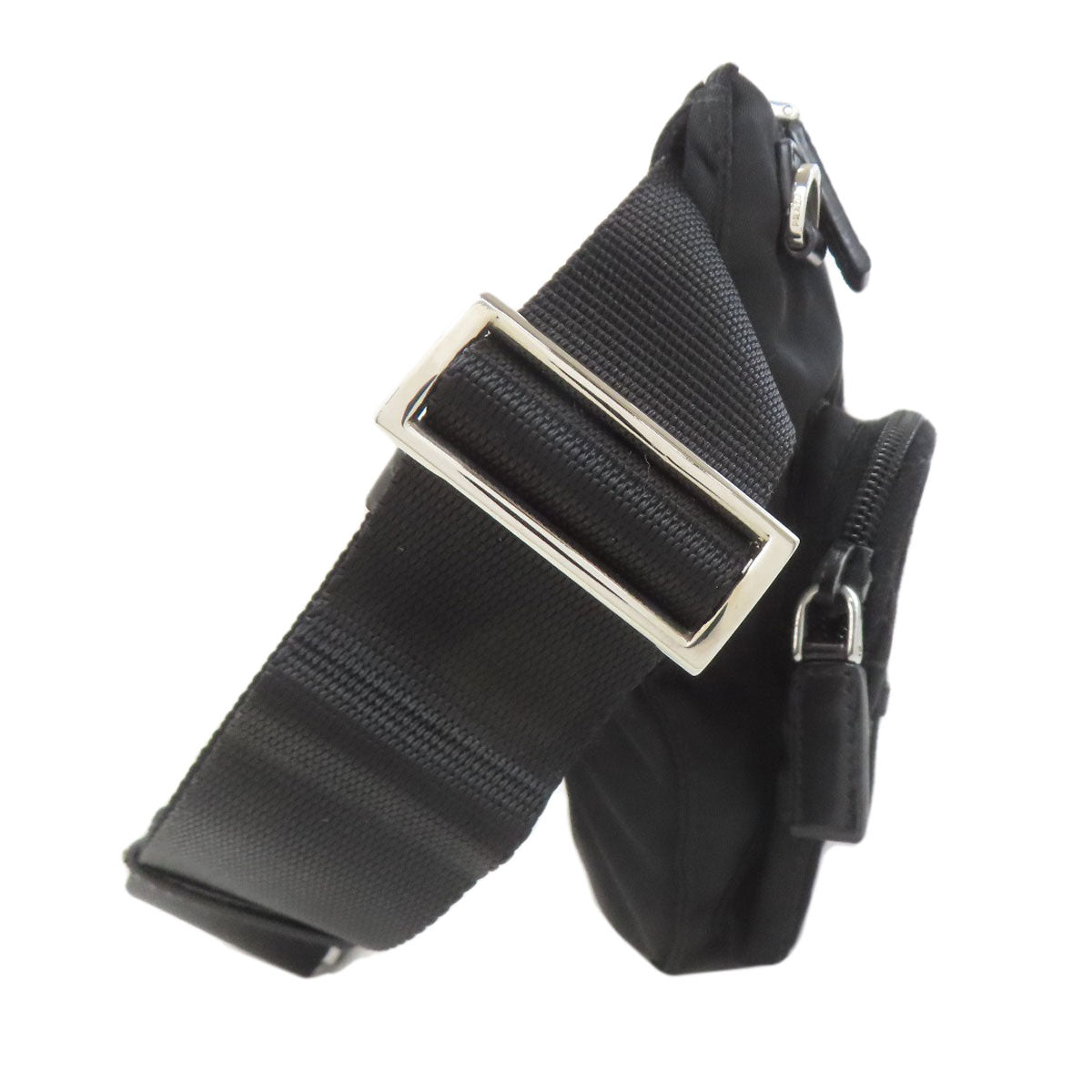 PRADA プラダ ロゴ金具 ボディバッグ ナイロン レディース 中古