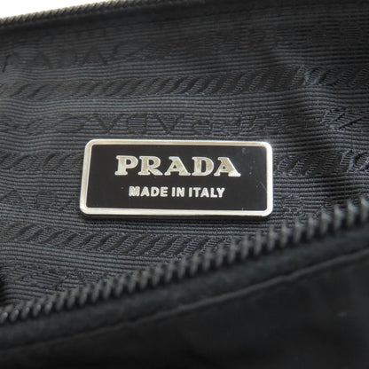 PRADA プラダ ロゴ金具 ボディバッグ ナイロン レディース 中古