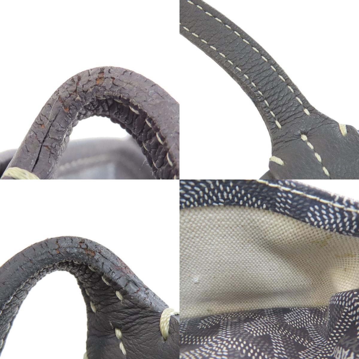 GOYARD ゴヤール アンジュ ミニ ハンドバッグ コーティングキャンバス レディース 中古