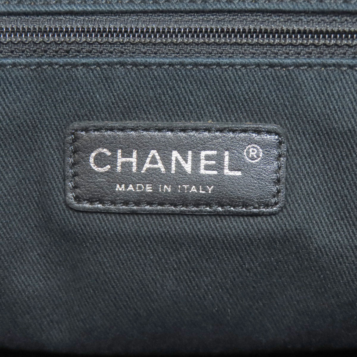 CHANEL シャネル ドーヴィル シルバー金具 トートバッグ キャンバス レディース 中古